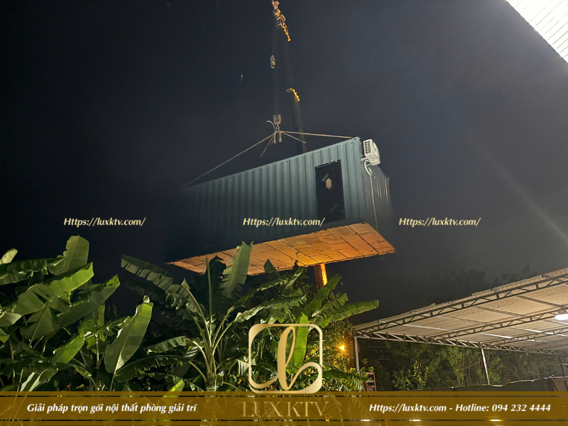 thi công Container Karaoke Âm Thanh Chuyên Nghiệp